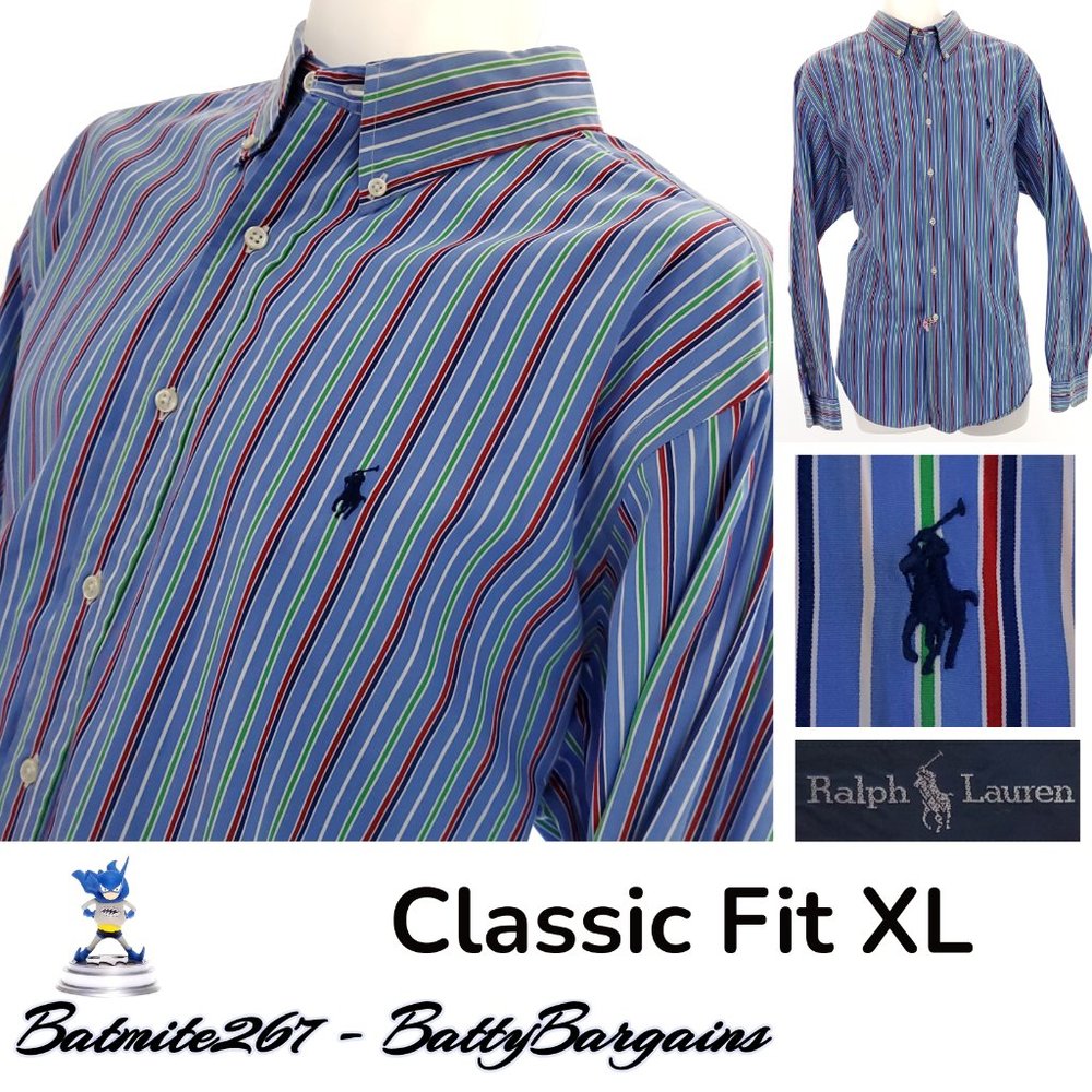 XL POLO Ralph Lauren Mens Classic Fit Shirt L/S